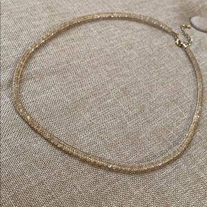 Diamond incased rope necklace